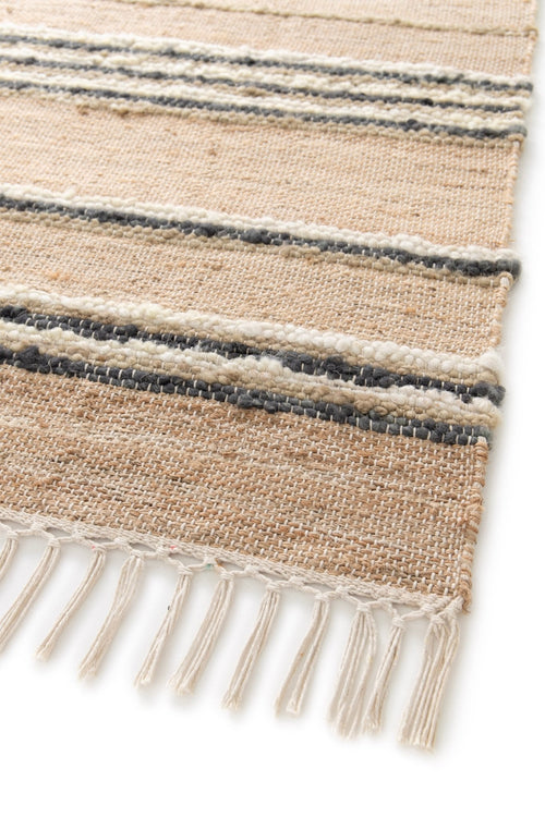 AFK Living vloerkleed Raj - handgemaakt - 60% handgekaarde wol, 30% jute, 10% katoen - 160 x 230 cm - vtwonen shop