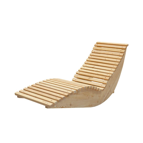 HOME DELUXE Golvend houten ligstoel WOLGA - 60 cm