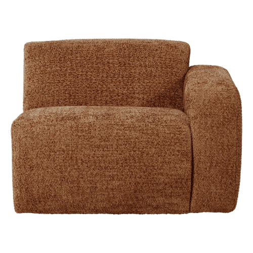 WOOOD 1-zits bank arm rechts Mojo Base - Wollig - Roestbruin - 74x105x97