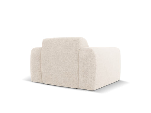 Cosmopolitan Design Fauteuil Nolio 2-zits, chenille, lichtbeige - 95x105x72cm