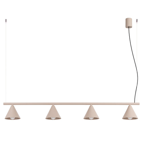 Sollux Lighting Kroonluchter NOX 4L taupe - 122x14x215cm