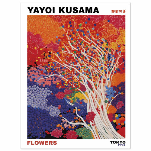Artfulprints  Yayoi Kusama - Artistic tree   Poster 30x40 cm
