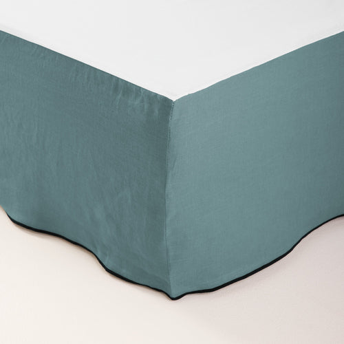 Madura Hoes voor boxspring Carlina groen van grijze en zwarte hommel 90x200 cm