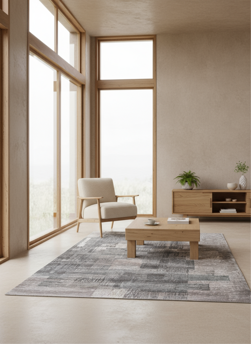 Remix vloerkleed 8733 Grey - Grijs - 280 x 360 cm