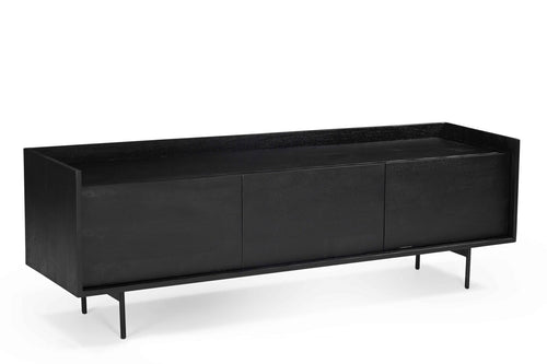 Giga Meubel Tv-Meubel Hanne - Mangohout/Metaal - Zwart - 160cm