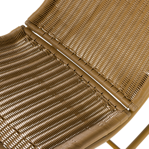 WOOOD schommelstoel tuin Tom - Kunststof - Honinggeel - 97x51x95