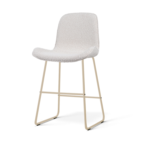 Nolon Nino-Fé barkruk bouclé beige - beige onderstel - 65 cm
