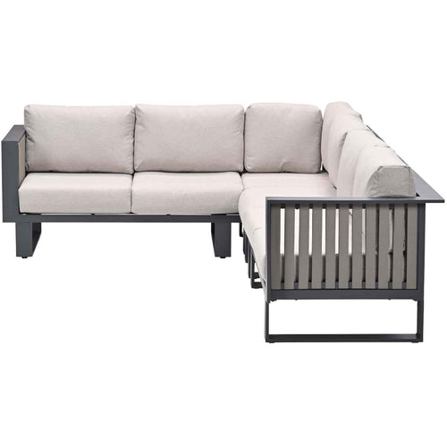 Bologna hoekset - 4-dlg - carbon black - taupe-desert sand - vtwonen shop