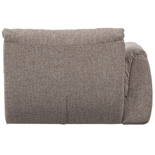 WOOOD 1-zits met arm links Baggy - Geweven Stof - Bruin - 81x114x101 - vtwonen shop