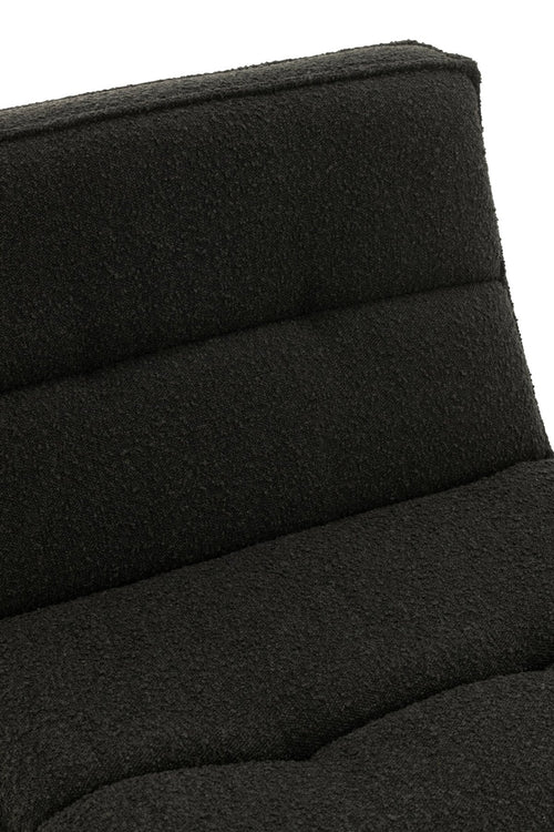 J-Line zetel Draaiend Vierkant - hout/textiel - zwart