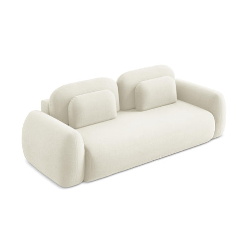 LaMiaSofa 3-zits slaapbank Ferretti - bouclé - lichtbeige - 266x121x95