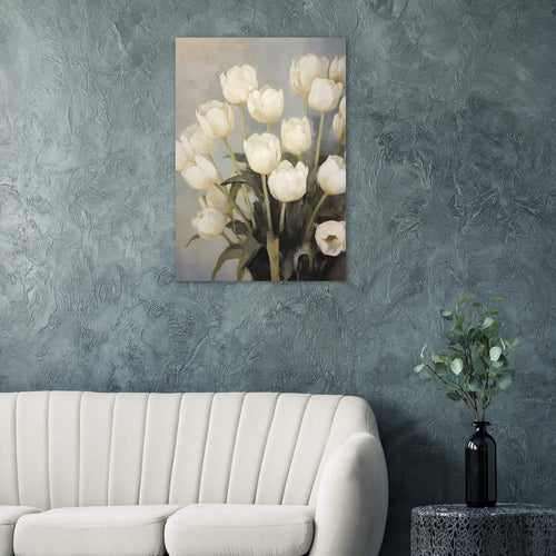 Artfulprints  White tulips   poster A4 21x29.7 cm - vtwonen shop