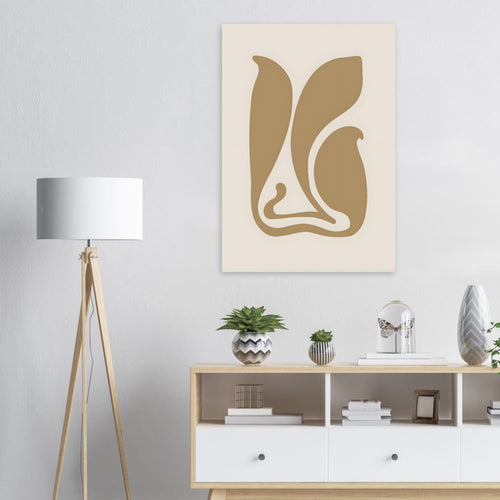 Artfulprints Poster Matisse – Abstract stillness   - A4 21x29.7 cm - Taupe