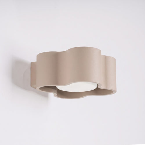 Sollux Lighting Wandlamp OVIO taupe Gx53 - 12x14,5x6cm
