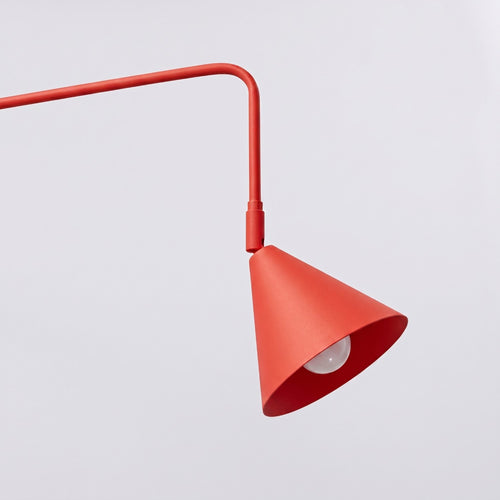 Sollux Lighting Wandlamp NOX rood - 14x61x30cm