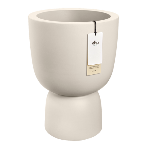elho amber coupe 35 linnen wit | Bloempot |Premium statementdesign