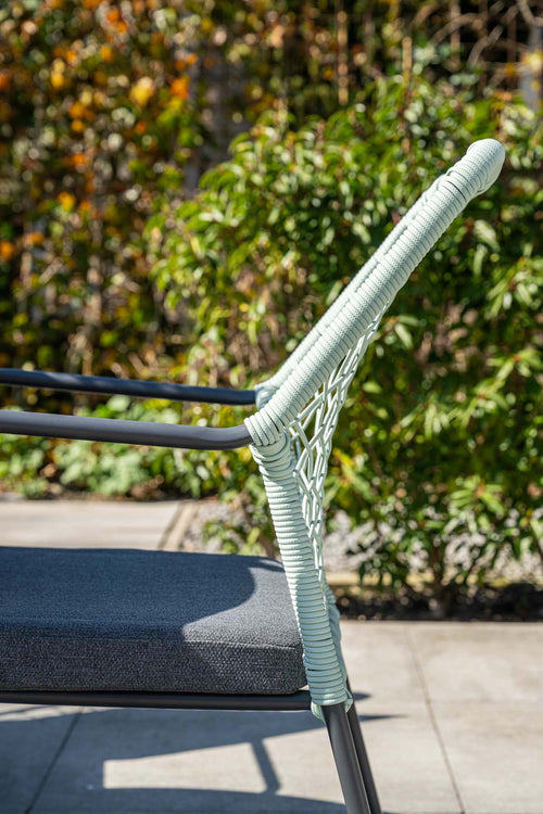 Garden Impressions Dido tuinstoelen set van 4 zachtgroen rope