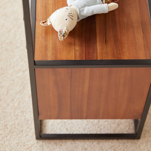 Tikamoon Boekenkast voor kinderen van massief acacia en metaal - Naturel - vtwonen shop