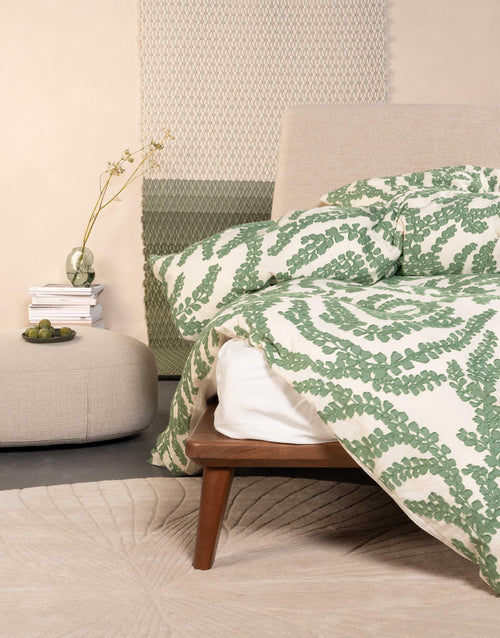 Essenza Eleria dekbedovertrek - Lits-Jumeaux XL – 260x200/220 cm - Groen