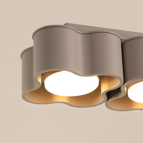 Sollux Lighting Plafondlamp OVIO 2 taupe Gx53 - 24,5x12x8cm