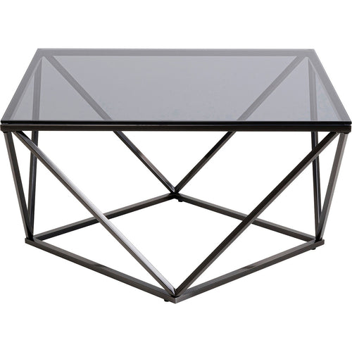Kare Design Salontafel Cristallo 80x80cm graphite - vtwonen shop