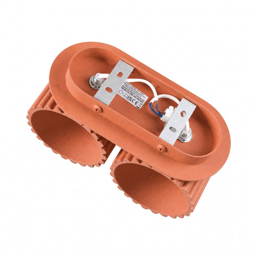 Sollux Lighting Wandlamp AURA 2 rode oker G9 - 21x12x10cm