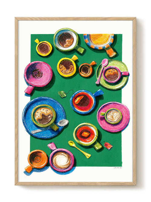 Eva Halfers - Coffee Paradise - PSTR studio Kunst Poster - vtwonen shop