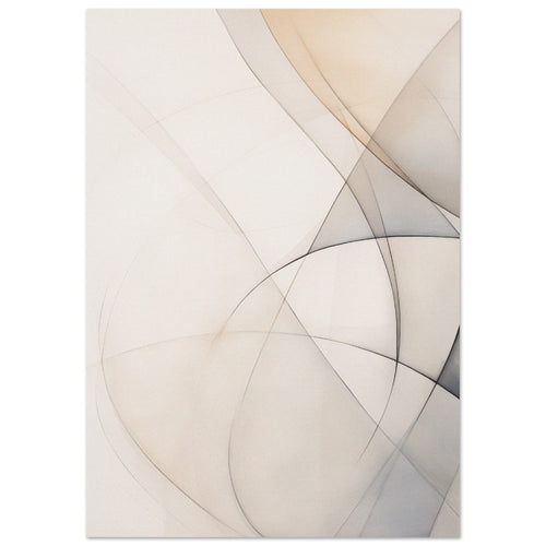 Artfulprints  Abstract - Fine lines 3   poster A4 21x29.7 cm - vtwonen shop