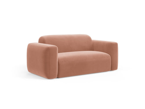 Cosmopolitan Design Modulaire bank Strino 2-zits, flueel roze - 98x180x78cm