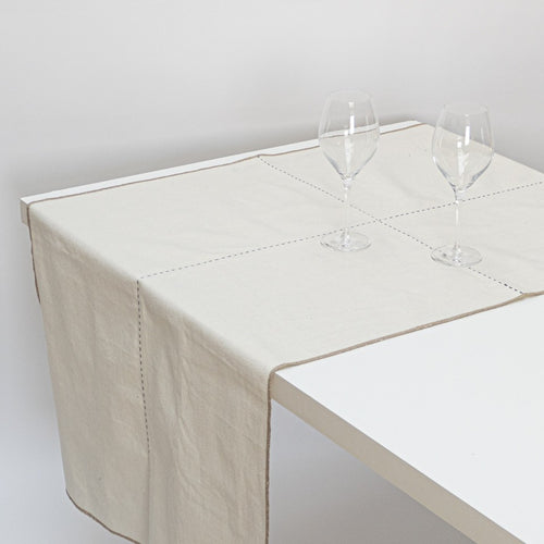 The Table Canvas Tafelloper 170x65 cm Oat - vtwonen shop