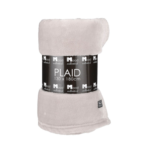 Mica Decorations Famke Fleece Plaid - L180 x B130 cm - Beige