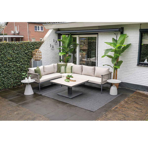 Zavala bijzettafel - diameter 50xH48 cm - taupe - vtwonen shop