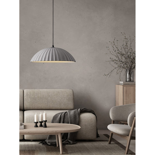 Nova Luce AMMOS  Ammos Dome hanglamp voor plafond, grijs E27, 1x12W