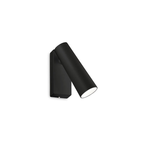 Ideal Lux PIPE Wand Verstelbare Leeslamp Zwart 3000K