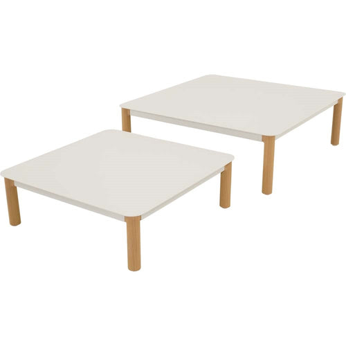 Lesli Living loungebank Mezio - beige - 86x86x28cm