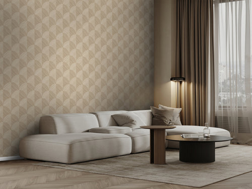 Origin Wallcoverings behang 3D-motief beige - 53 cm x 10.05 m - 347936