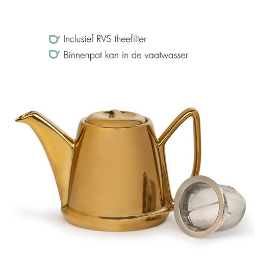 Bredemeijer - Theepot jubileum Cosy Manto 1,0L goud/tulp - Limited Edition