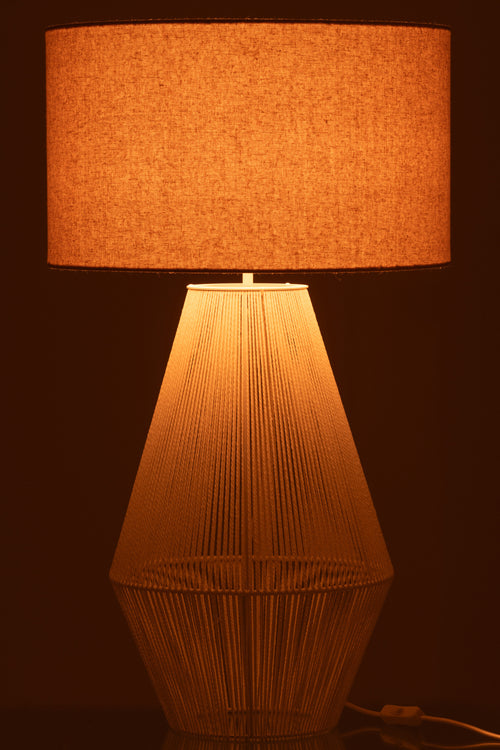 J-Line lamp Striing - metaal/papier - wit - vtwonen shop