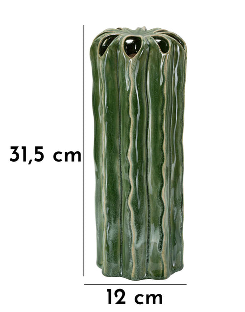 Mauro Ferretti vaas - Ø 12x31,5 cm - groen