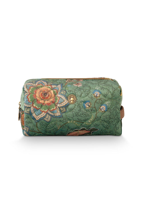 Pip Studio Coco Cosmetic Bag Medium Mumbai Morning Dames - Groen - 21,5x10x10,5 cm