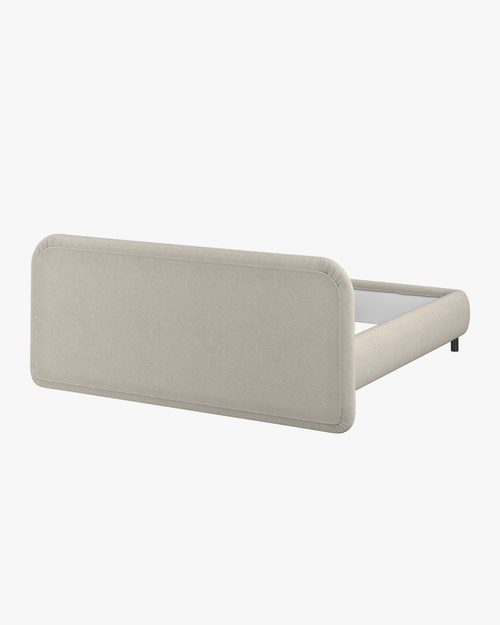 noo.ma Mumo gestoffeerd bed 140x200 Desert Beige Bouclé