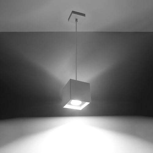 Sollux Lighting Hanglamp QUAD 1 wit - 10x10x110cm