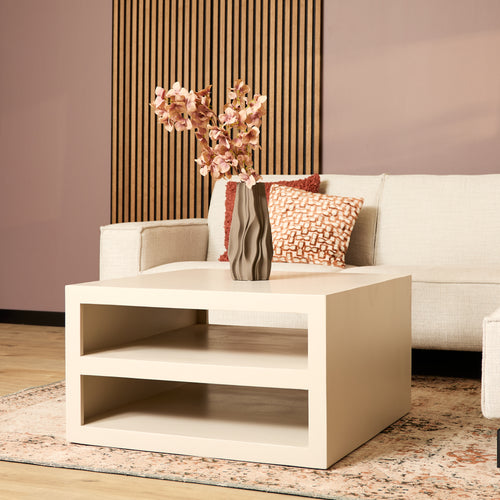 Starfurn  salontafel Brussel - beige - 80x80x40cm - vtwonen shop