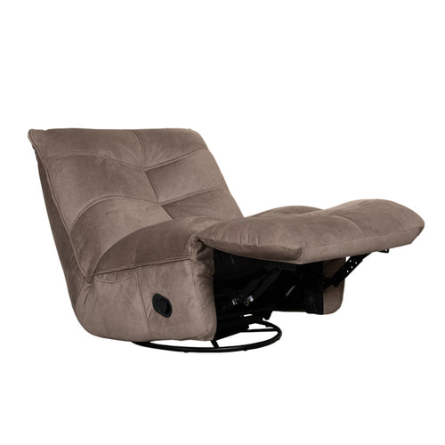 LABEL51 Relaxfauteuil Take It Easy - Taupe Stof - Draaibaar - vtwonen shop