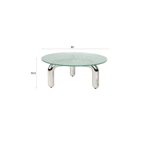 Dutchbone Marly Salontafel Zilver/Glas