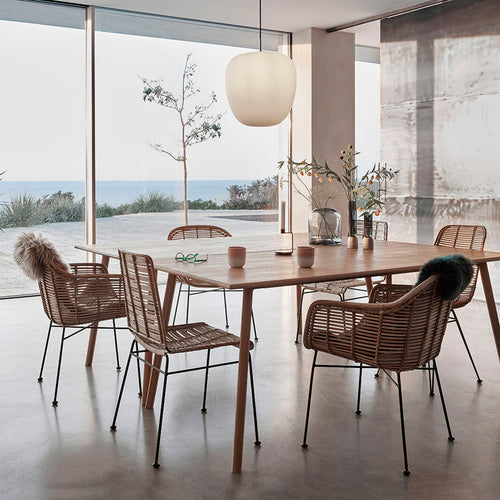 Hübsch hanger Muse - glas/ijzer - ø40xh40cm, e27/15w