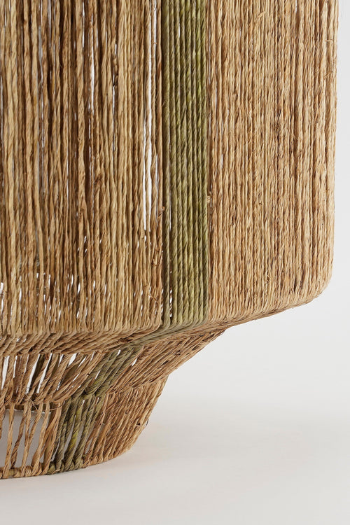 Mica Decorations Liliano Lantaarn - H51 x Ø40 cm - Jute - Donkergroen - vtwonen shop