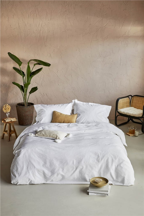 Walra - Dekbedovertrek Forever Cotton - 240x220 cm - Wit