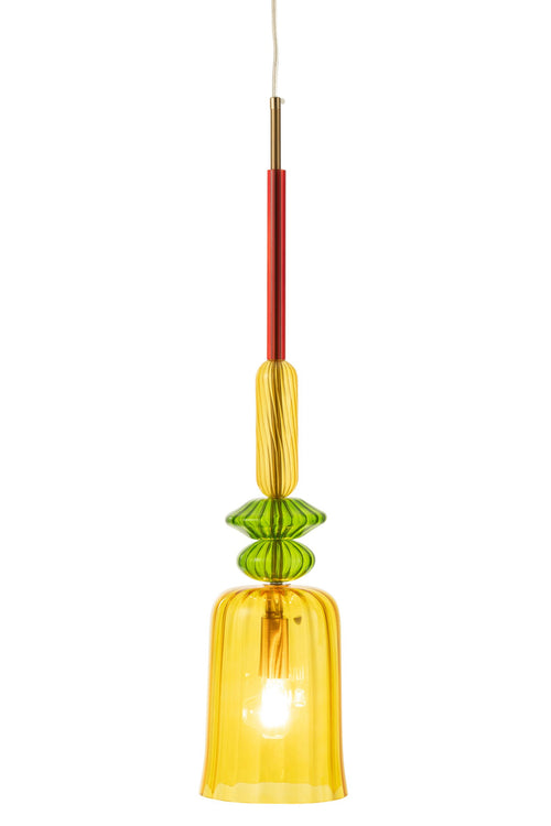 J-Line hanglamp Zoe - glas - mix