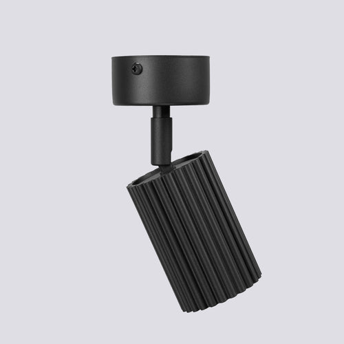 Sollux Lighting Plafondlamp KARBON 1 zwart - 7x7x18cm